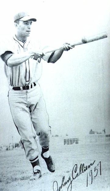 Philadelphia's Johnny Callison watches the ball head for the right field  wall on his three-run home run that gave the National League a 7-4 victory  in All Star game on July 7